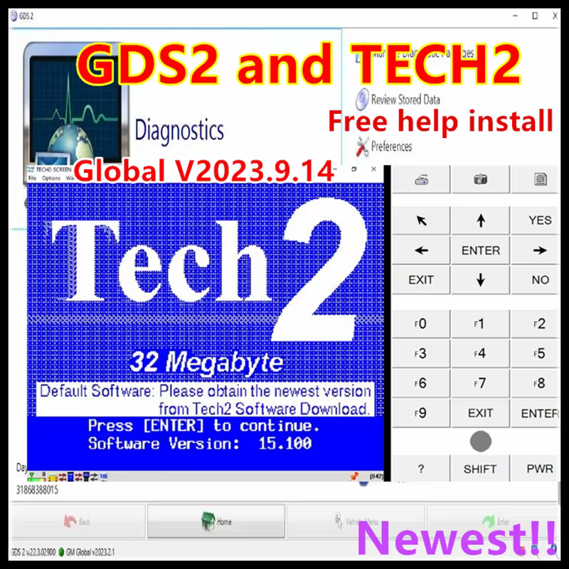 Logiciel MDI le plus récent 2025 pour MDI GDS 2 + TECH 2 + DPS 4.56 – Installation et activation de trois logiciels offertes gratuitement