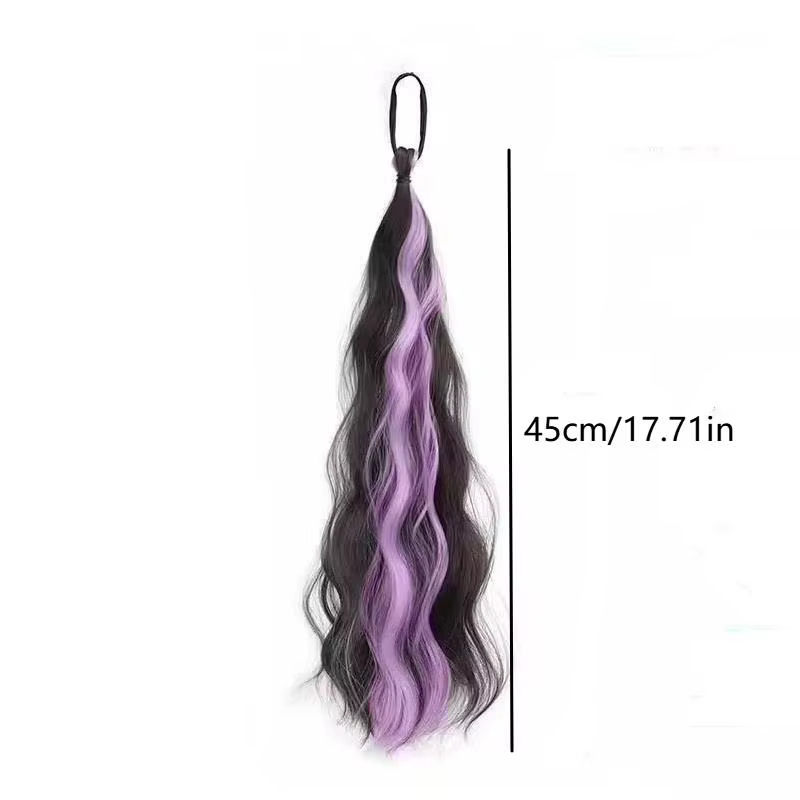 Chignon synthétique auto-enroulable pour femme, pour un chignon désordonné et volumineux