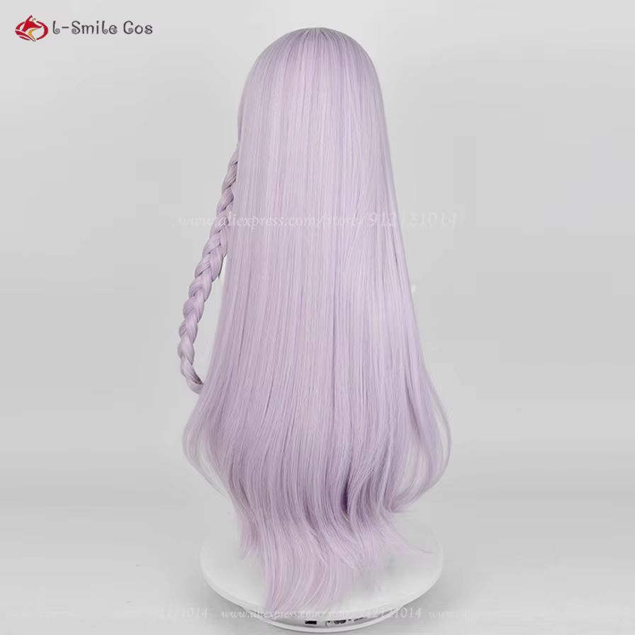 Kirigiri Kyoko Cosplay perruque 80 cm violet clair perruques pour femmes