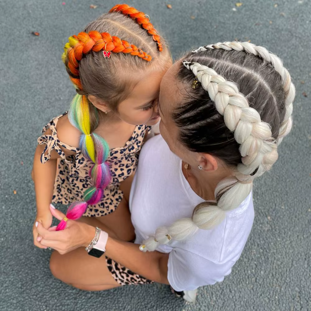AZCalls EEN-Extensions de Tresses Synthétiques pour Enfants