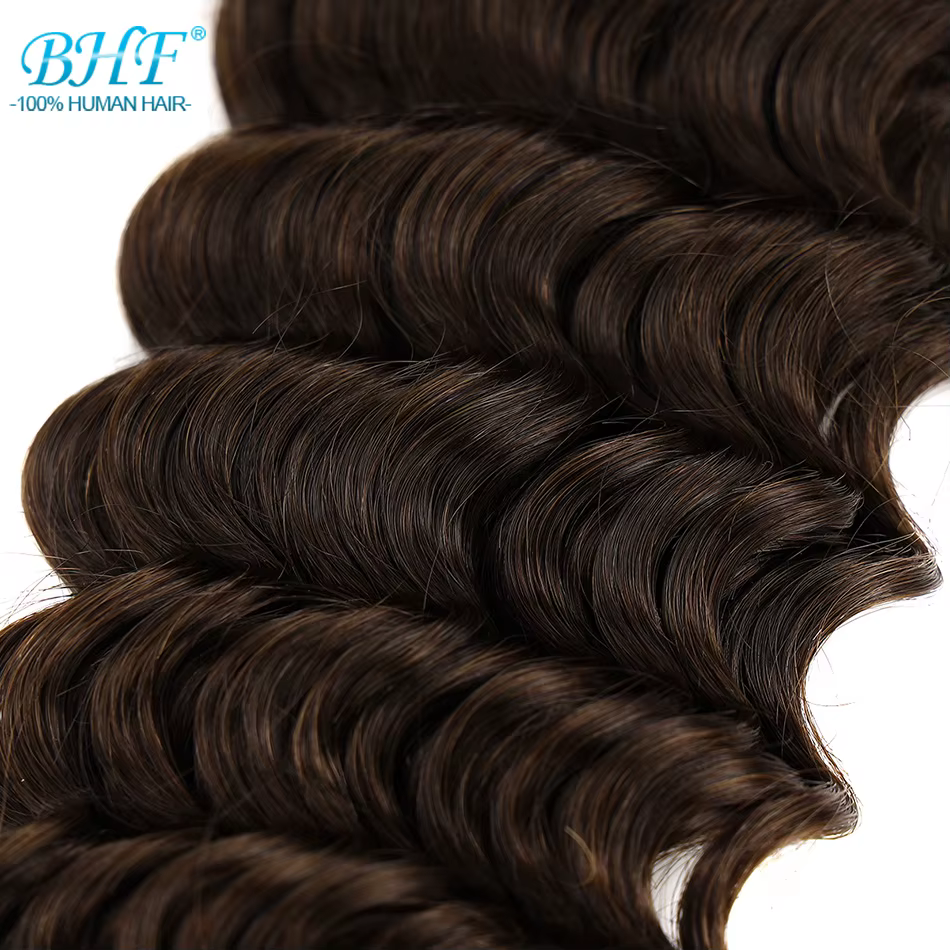 BHF vierge cheveux humains Bundle bouclés trame Extensions mettre en évidence Double dessiné