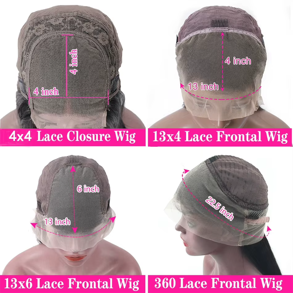 Perruque Lace Frontale HD 13x6 de 36 pouces en Cheveux Humains