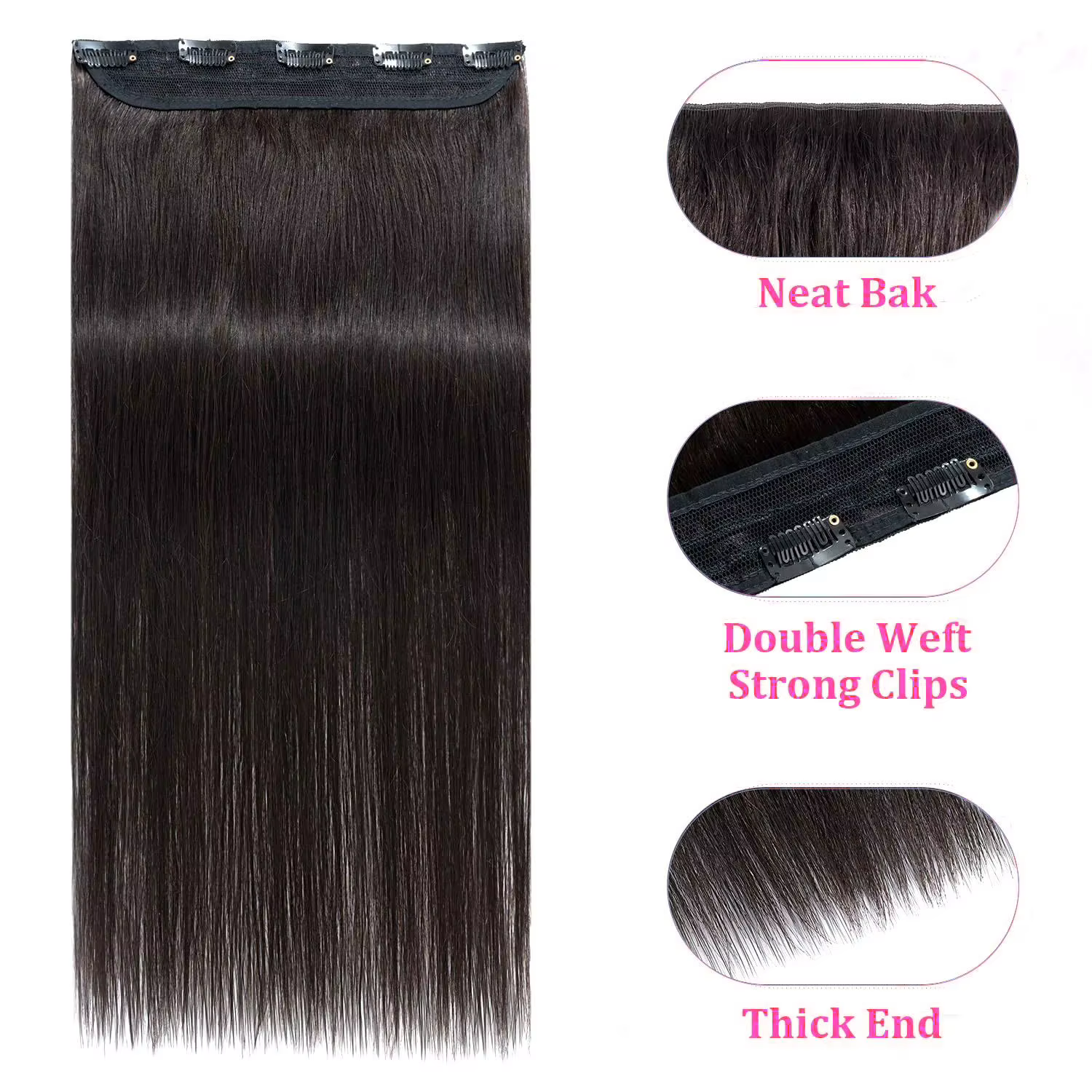Extensions de cheveux à clips
