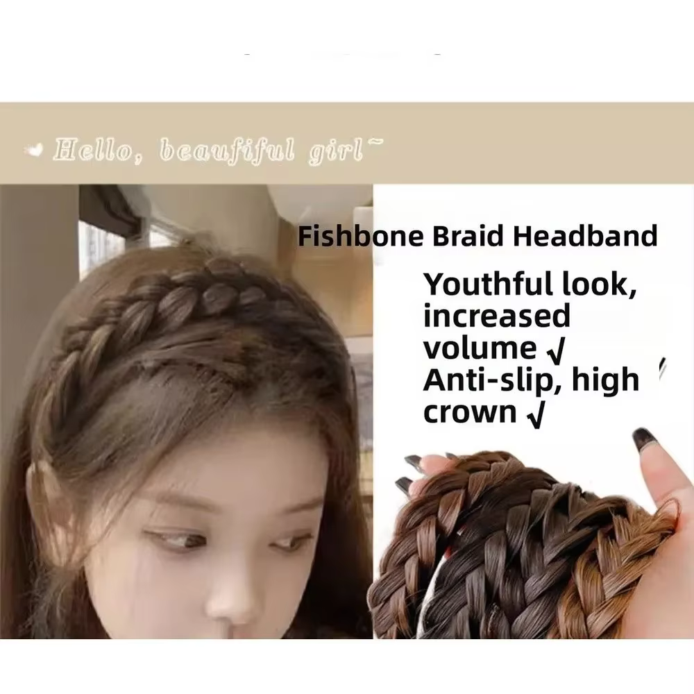Bandeau tressé pour perruque