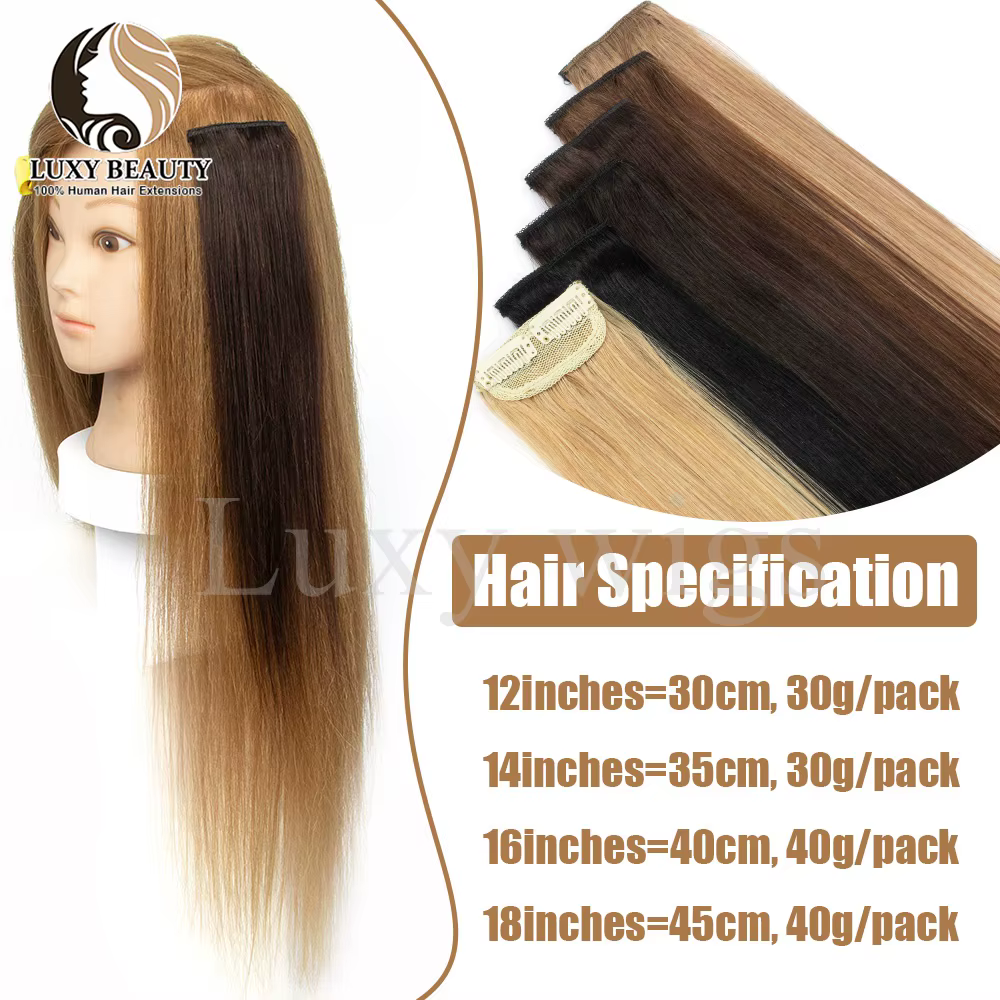 Blonde pince dans les cheveux 5 pièces