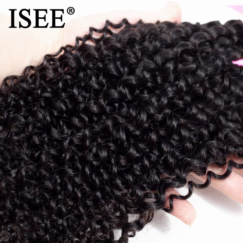 Tissage en lot brésilien naturel crépu bouclé-ISEE HAIR