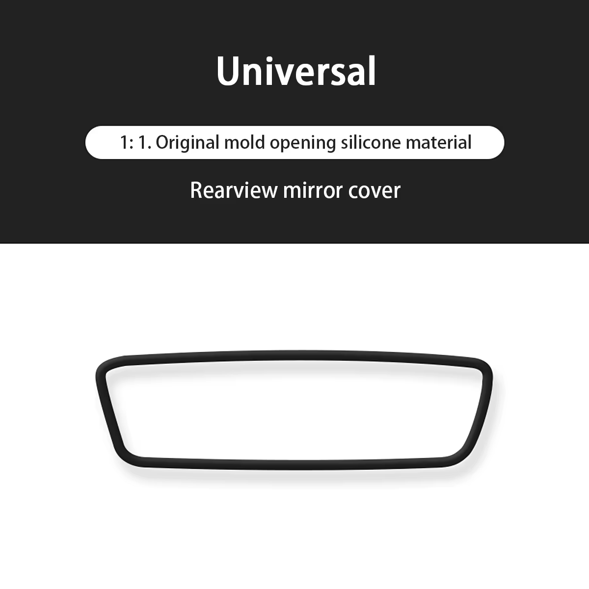 Housse de protection pour rétroviseur intérieur de voiture en silicone multicolore, extensible et flexible, adaptée à la décoration de voiture pour femmes, protection de pare-chocs, accessoire de modi