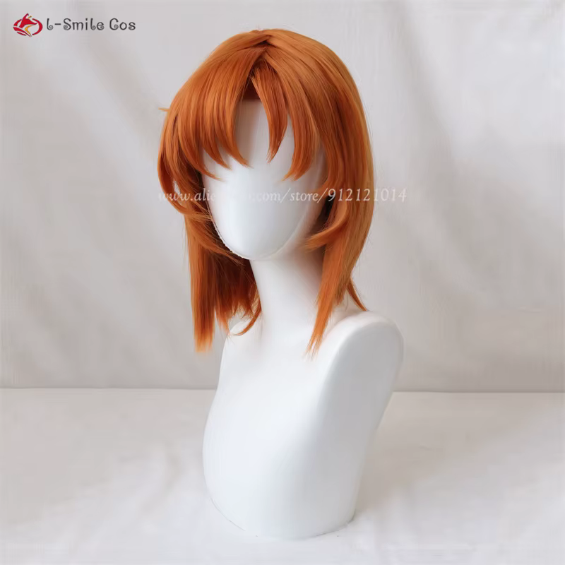 Ryugu Rena Cosplay perruque 35 cm Orange marron perruques