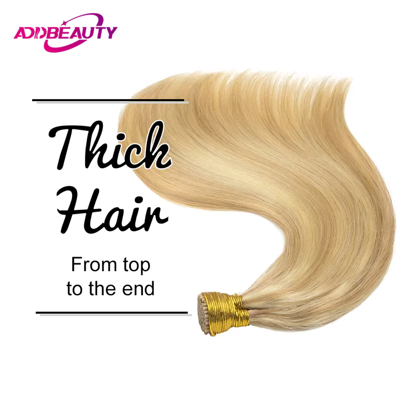 Extensions de cheveux humains droits ITIP