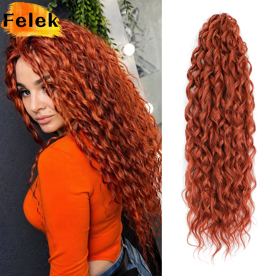 3-5 pièces Jessica Hair Extensions de cheveux synthétiques à tresser
