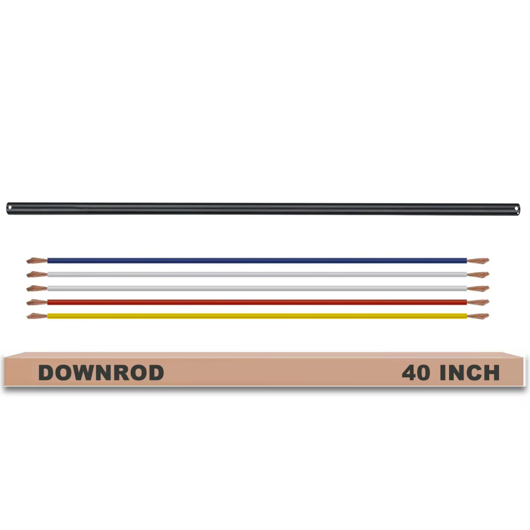 Tige d'extension pour ventilateur de plafond, rallonge de ventilateur, ajusteur de longueur pour plafonds hauts et inclinés, en fer durable, installation facile, avec chaîne