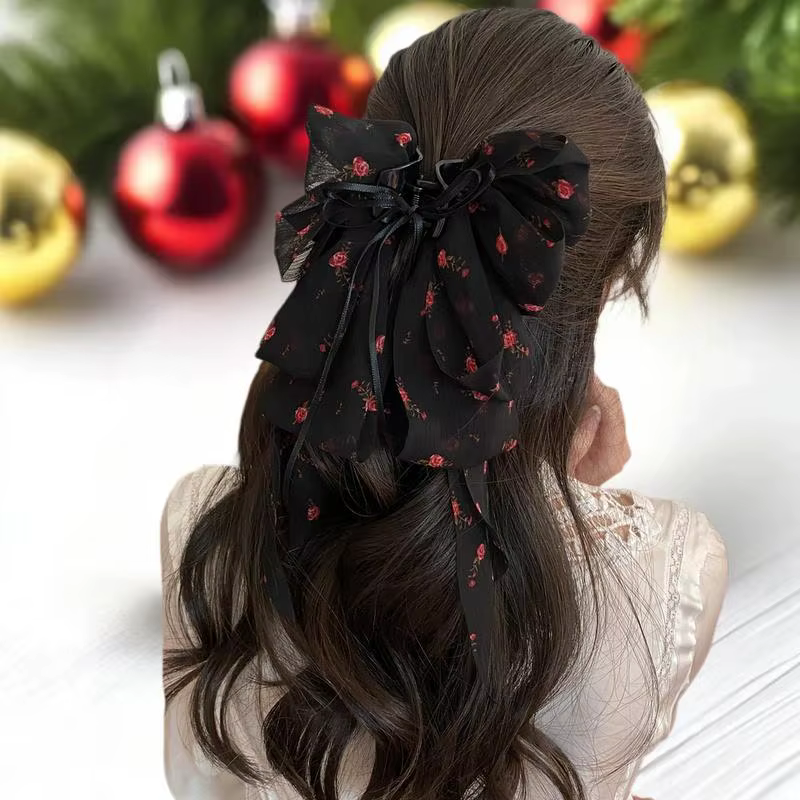 Pince à cheveux en forme de rose