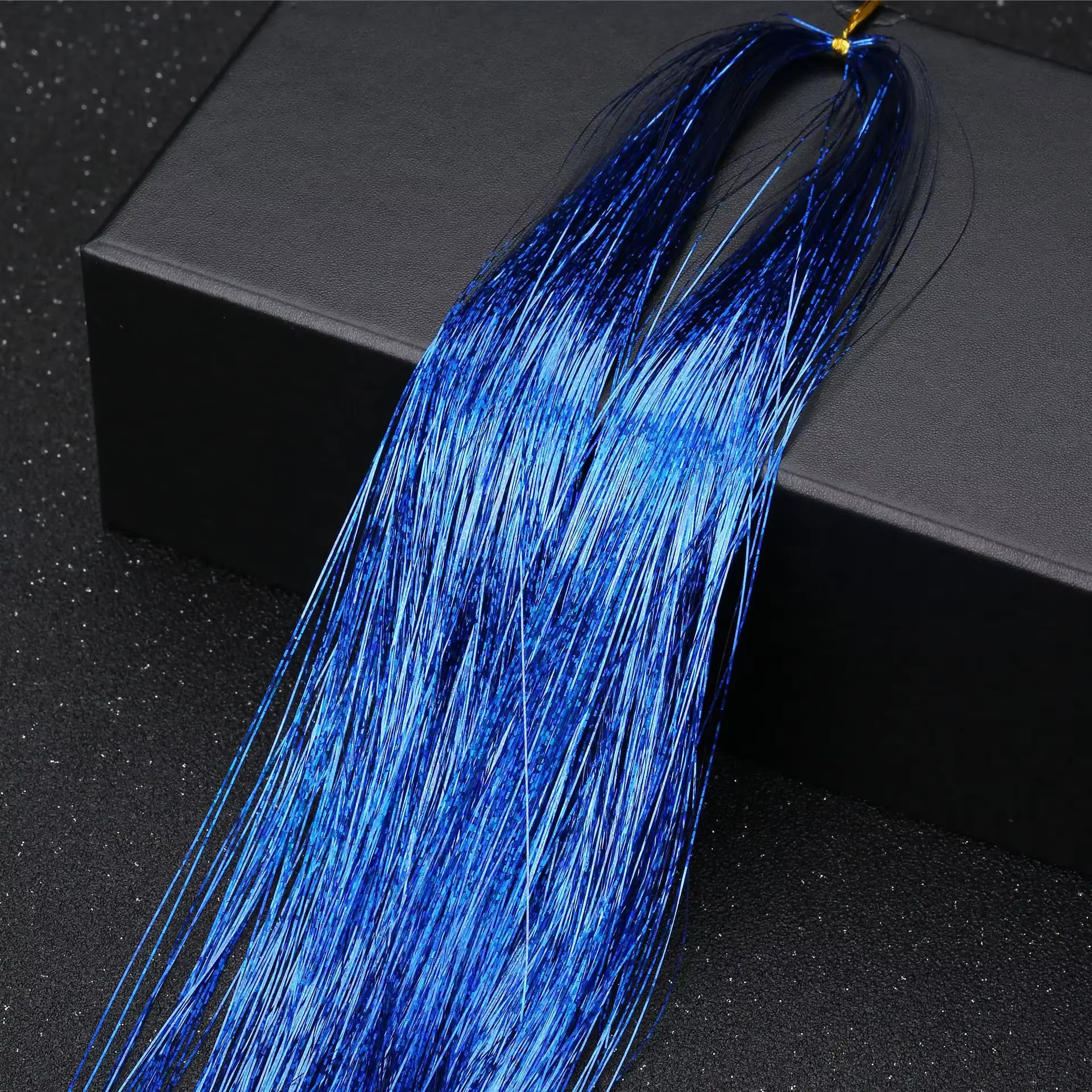93cm coloré Bling Extension de cheveux accessoires Laser or brillant fil métallique Extensions