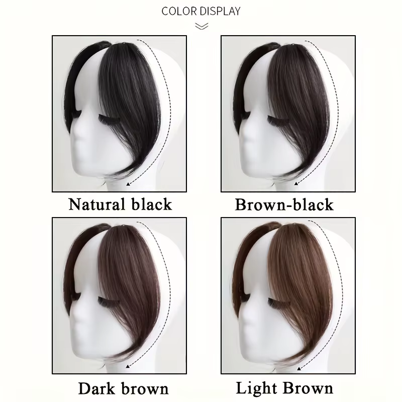 Frange à pince à cheveux en frange