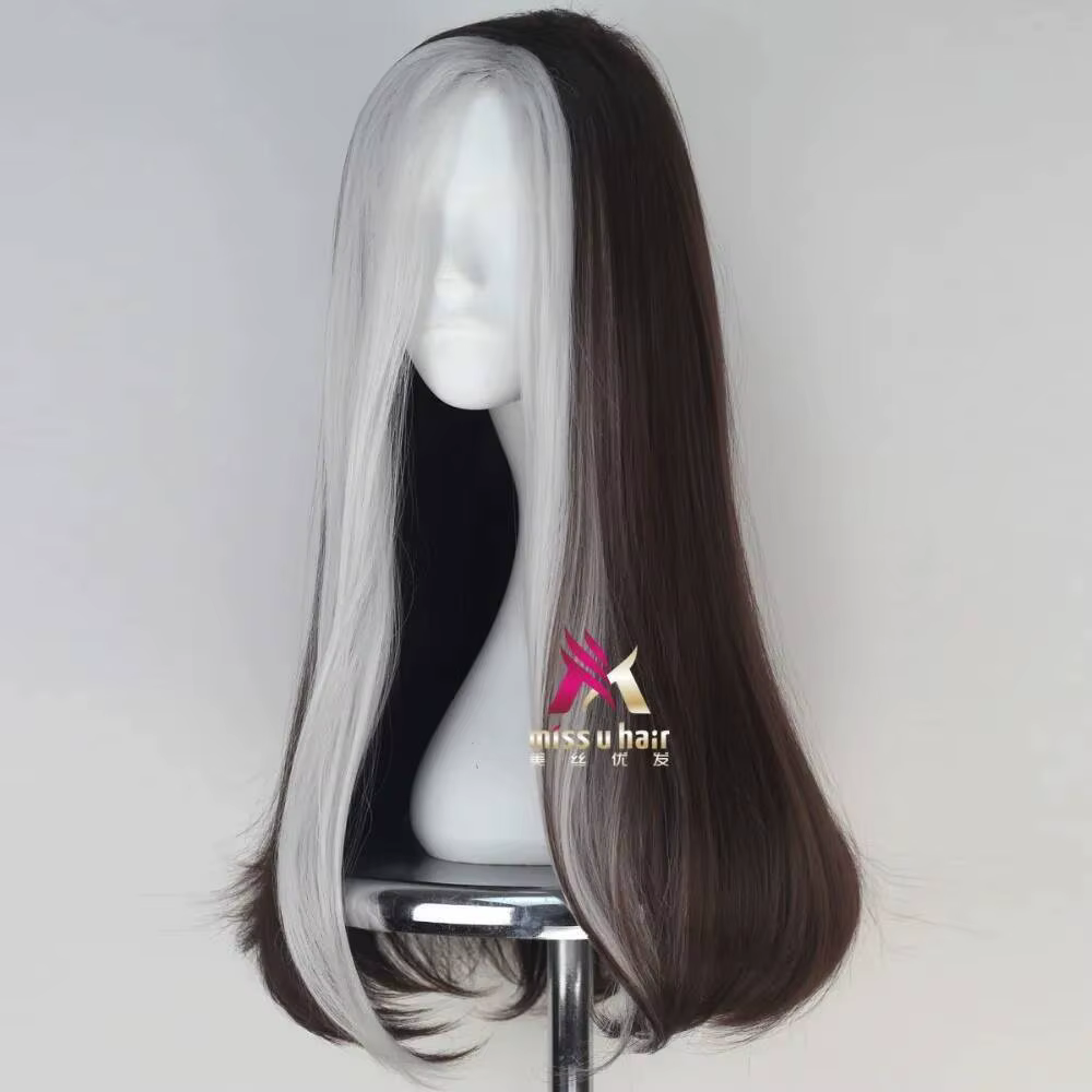 Anna Marie perruque Rogue jouer Poseidon cheveux bande dessinée Cosplay Halloween Costume synthétique fibres réfractaires perruques