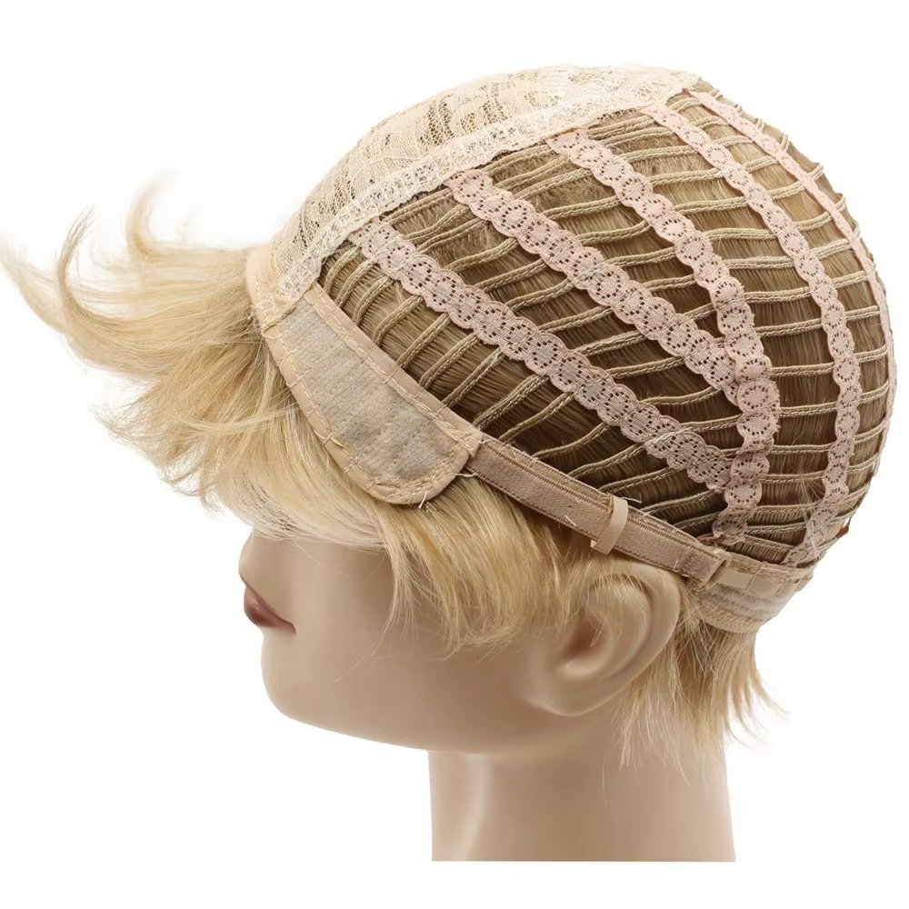 Perruque Synthétique Courte et Lisse pour Homme