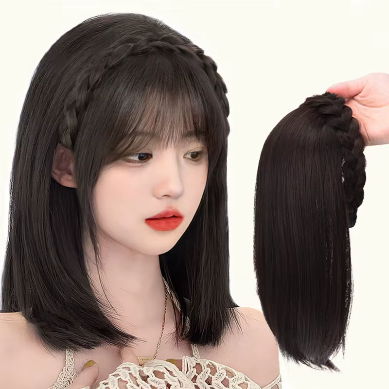 Perruque pour femme, cheveux courts