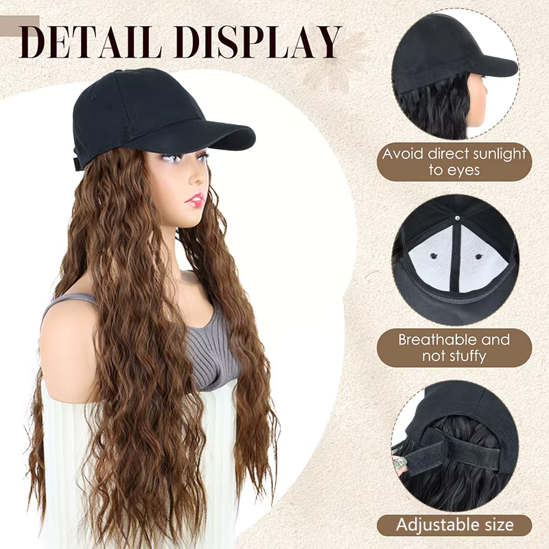 Casquette Perruque pour Femme