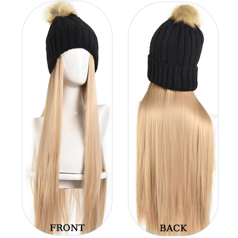 Bonnet chapeau perruque Extensions de cheveux