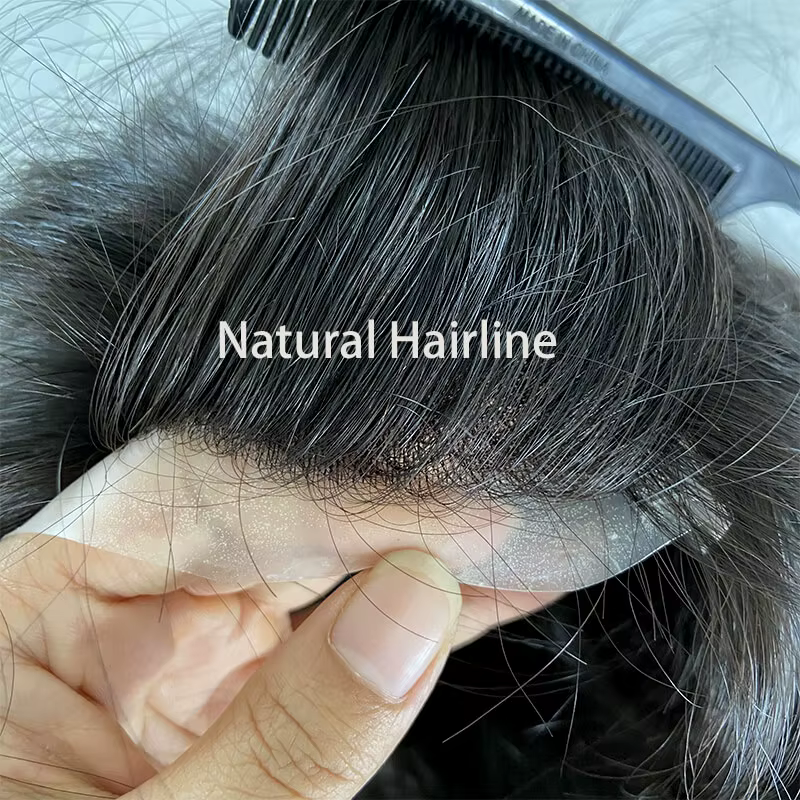 Perruques de cheveux longs personnalisées pour hommes