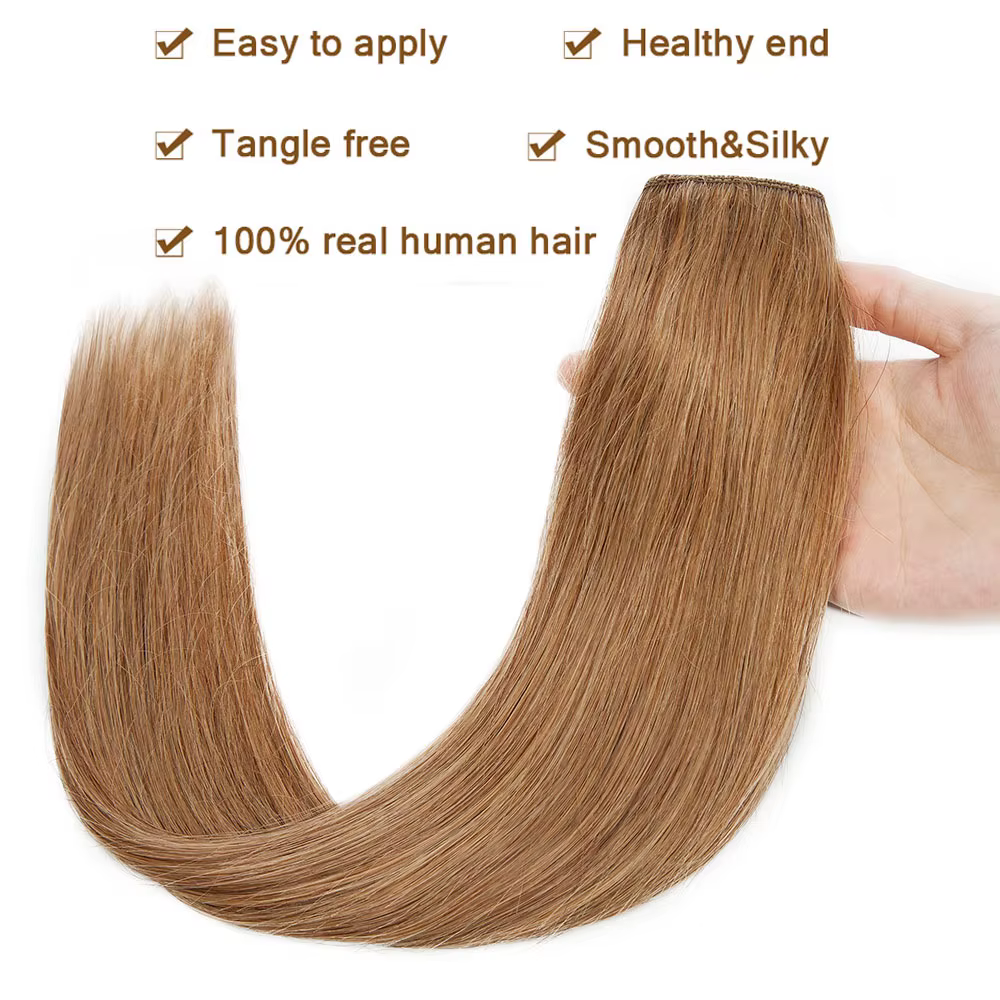 Extensions de cheveux humains à clipser pour femmes