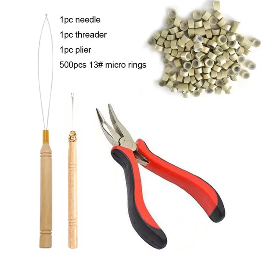 Kit d'outils de perles pour Extensions de cheveux