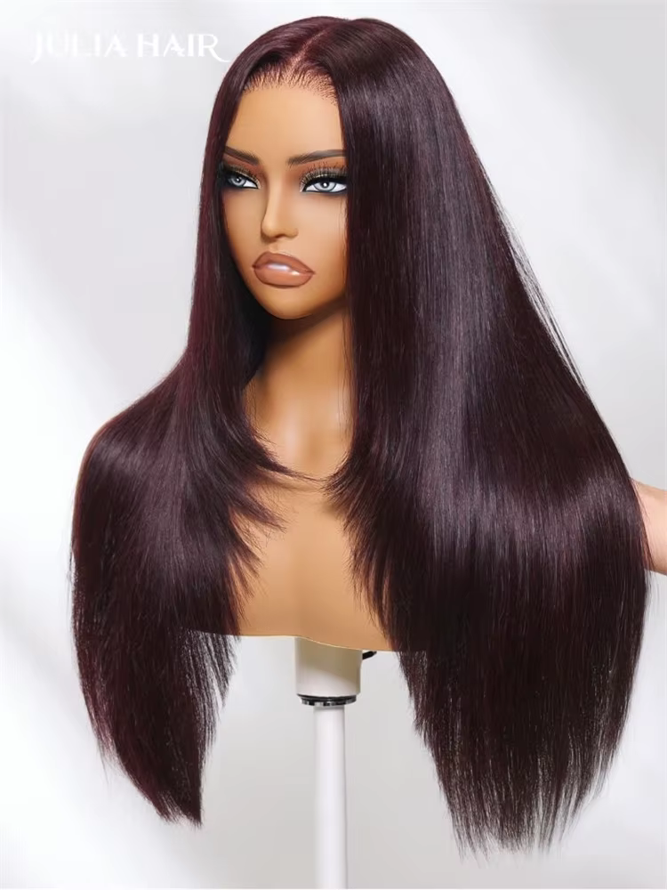 Julia Hair-Perruque de Cheveux Naturels Lisses Sans Colle