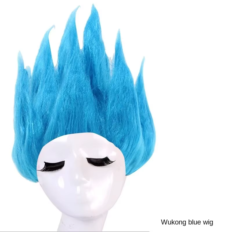 Perruque de Costume de Cosplay pour enfants-moelleux Style de tête Saiyan Lianhua de Dragon Ball Son Goku