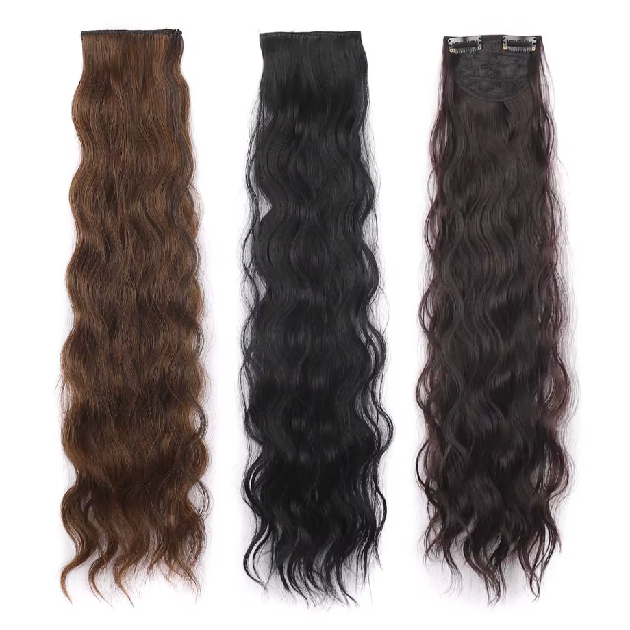 Extensions de cheveux à clipser pour femmes - 3 pièces