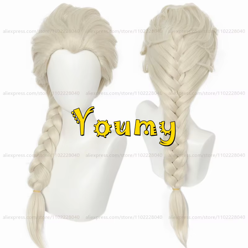 Perruque Anime Princesse Elsa pour Femme