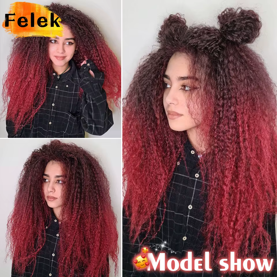 Crochet cheveux Afro boucles tressage Extensions
