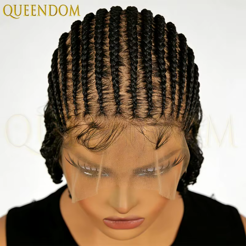 Perruque synthétique courte tressée Bob