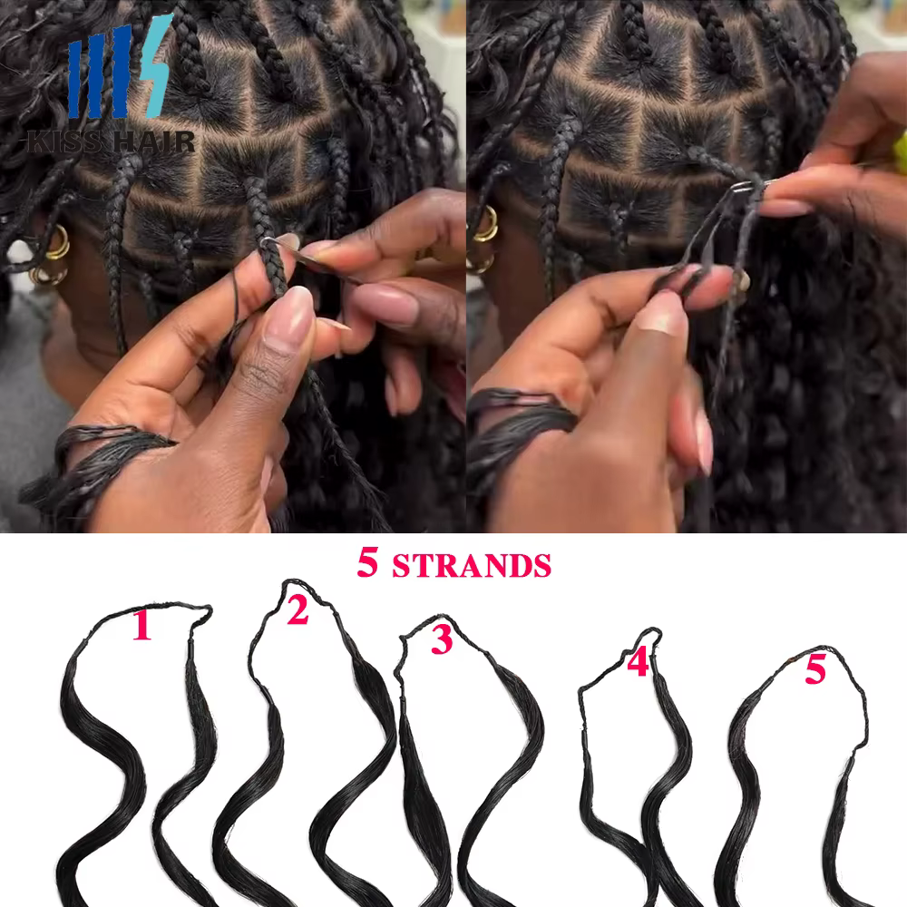 Extensions réutilisables en cheveux humains 100% naturels