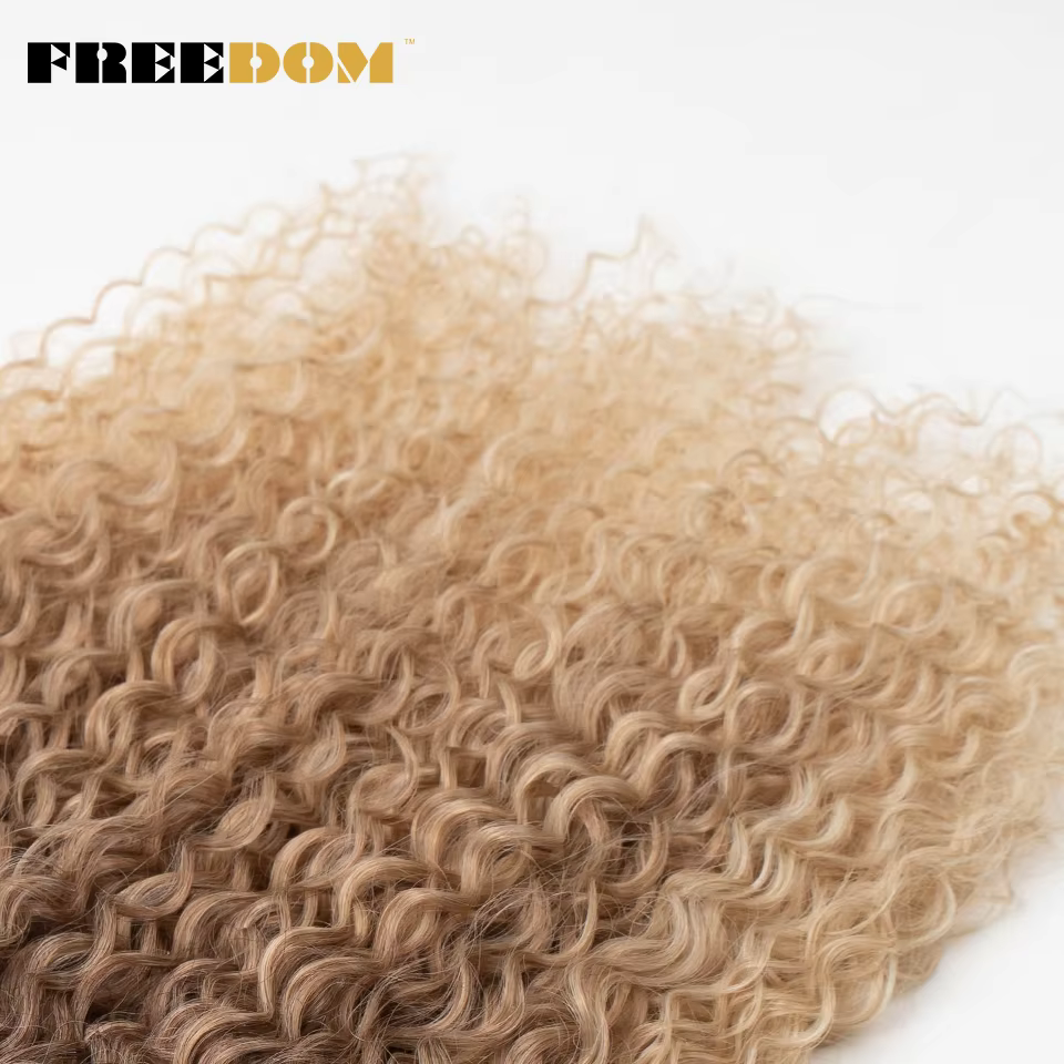 Extensions de cheveux synthétiques bouclés crépus FREEDOM 22 24 26 pouces