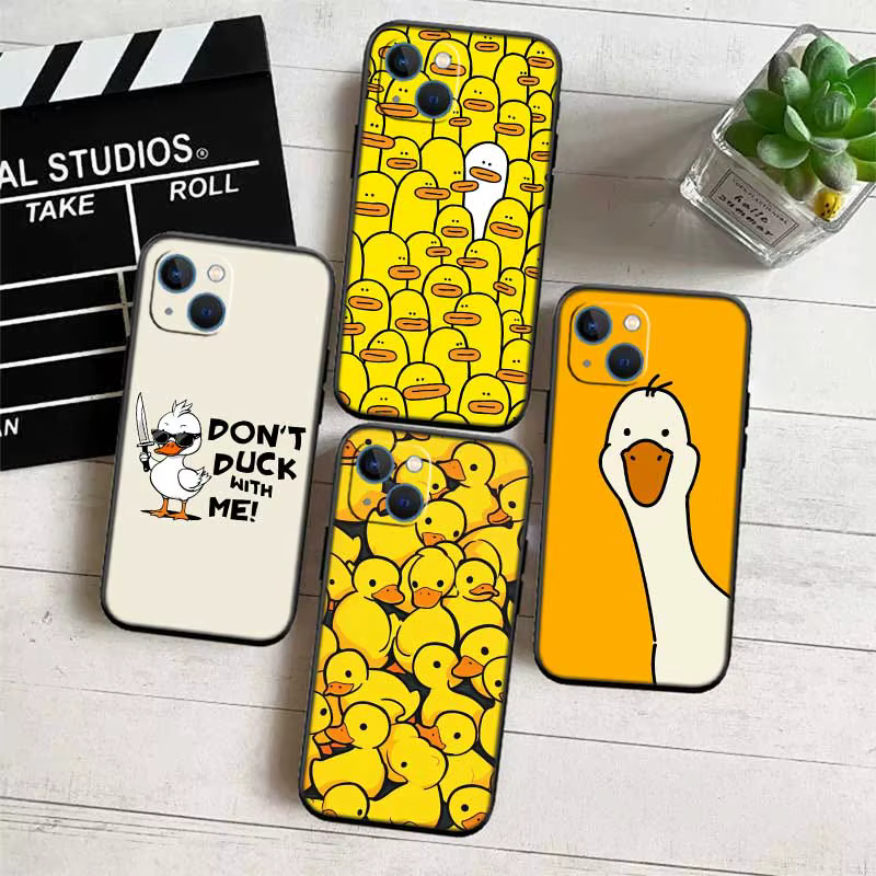 Coque de téléphone dessin animé canard, pour Motorola Moto Edge 60 60s 70 G86 G56 G54 E14 G04S G45 G54 G64 S30 S50 X30 X40 X50 Ultra Pro Power