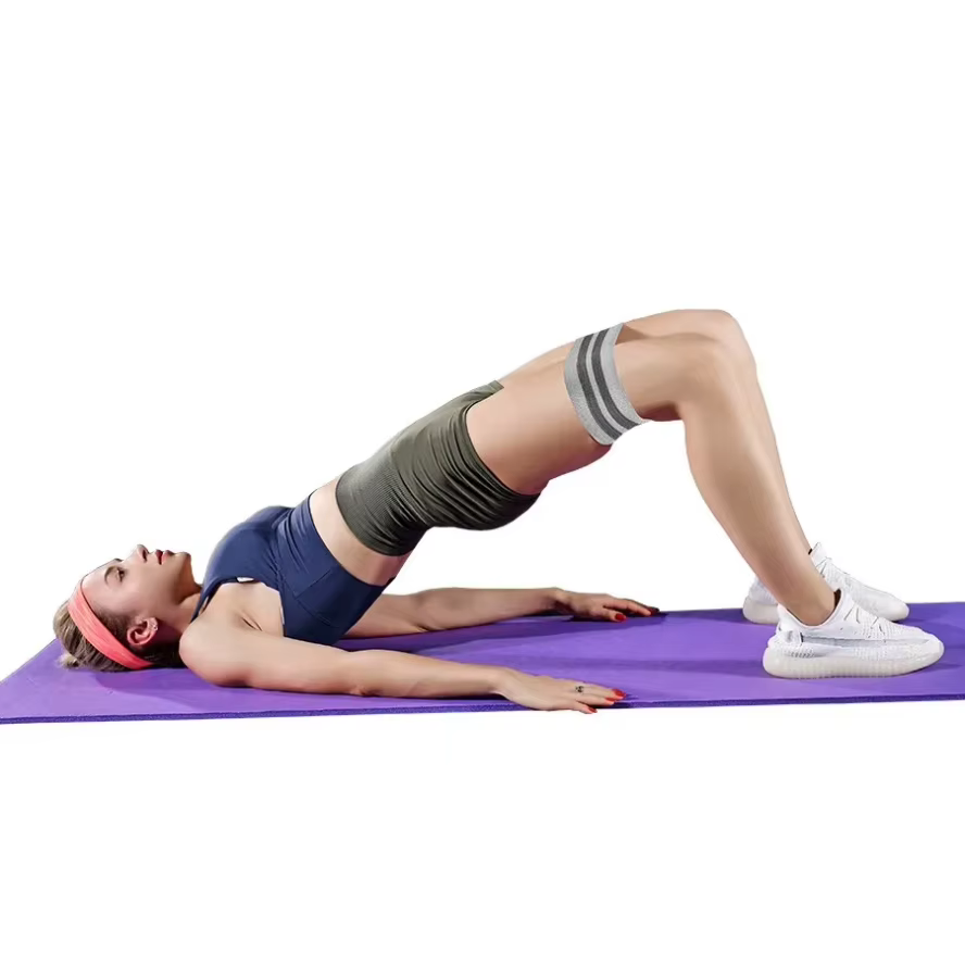 Bandes d'entraînement élastiques pour fessiers et cuisses, bandes de résistance en tissu pour butin de hanche, cercle de Squat, bandes de Fitness extensibles, boucles, équipement de gymnastique et de