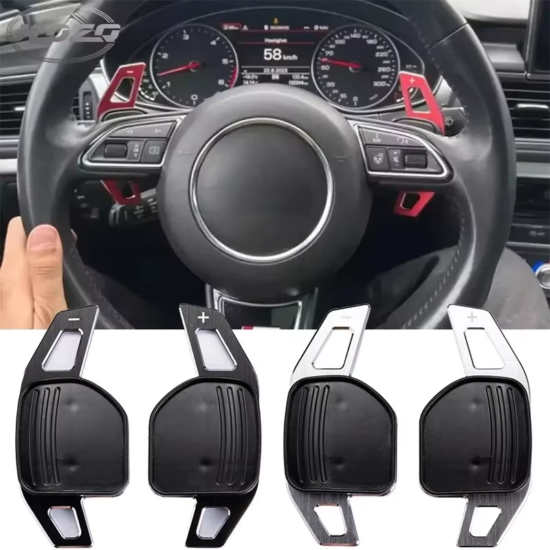 Extension de levier de vitesse de palette de volant en aluminium, pour Audi A3 S3 8V A4 S4 A5 S5 B8.5 A6 S6 A7 S7 C7 Q5 Q7 2013 2014 2015 2016