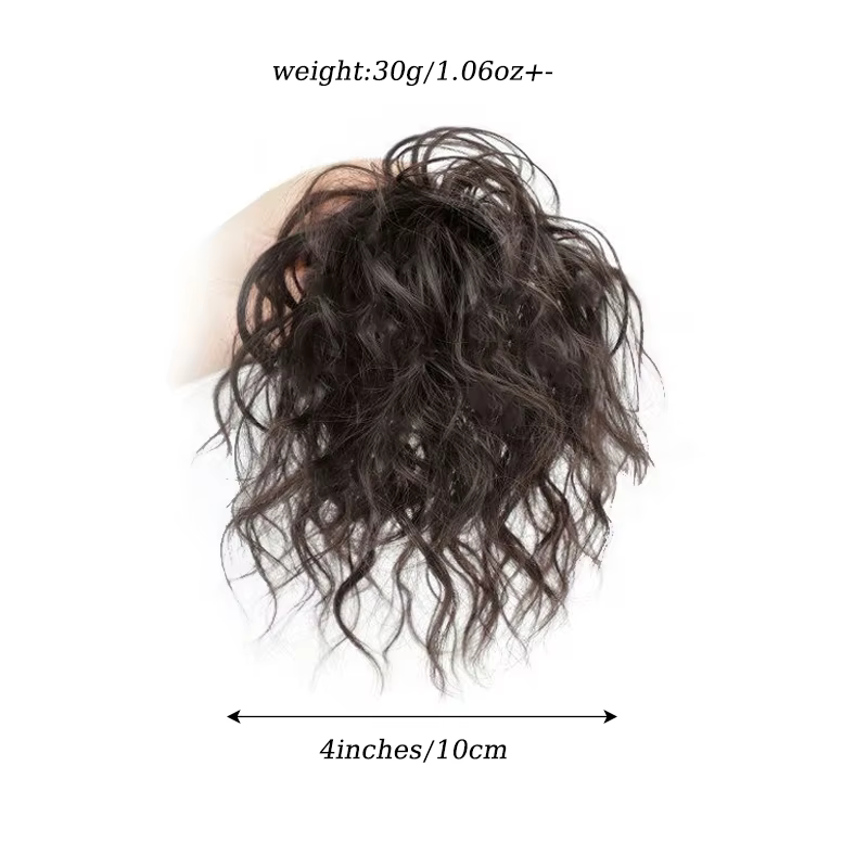 Extensions de chignon en cheveux synthétiques bouclés