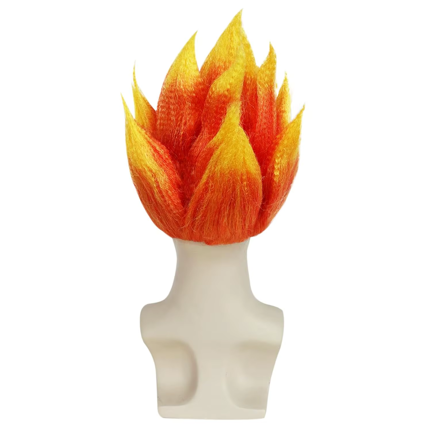 ANOGOL feu perruque flamme Orange hérissé