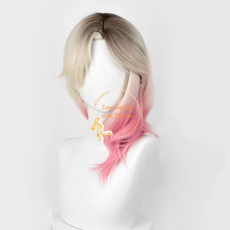 Perruque Cosplay Courte Dégradée Cruly pour Femme
