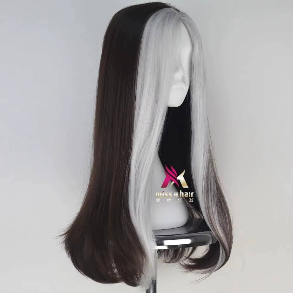 Anna Marie perruque Rogue jouer Poseidon cheveux bande dessinée Cosplay Halloween Costume synthétique fibres réfractaires perruques