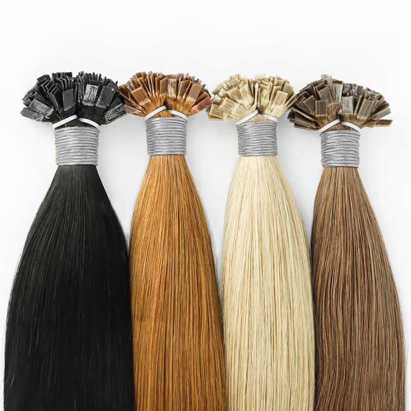 Ugeat Extensions de cheveux à pointe plate