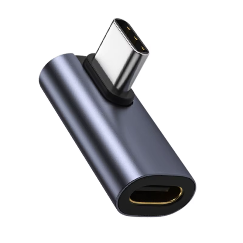 Prolongateur USB Type C 3.1 mâle vers femelle en alliage d'aluminium, convertisseur de données à angle droit, adaptateur d'extension, résistant, 90