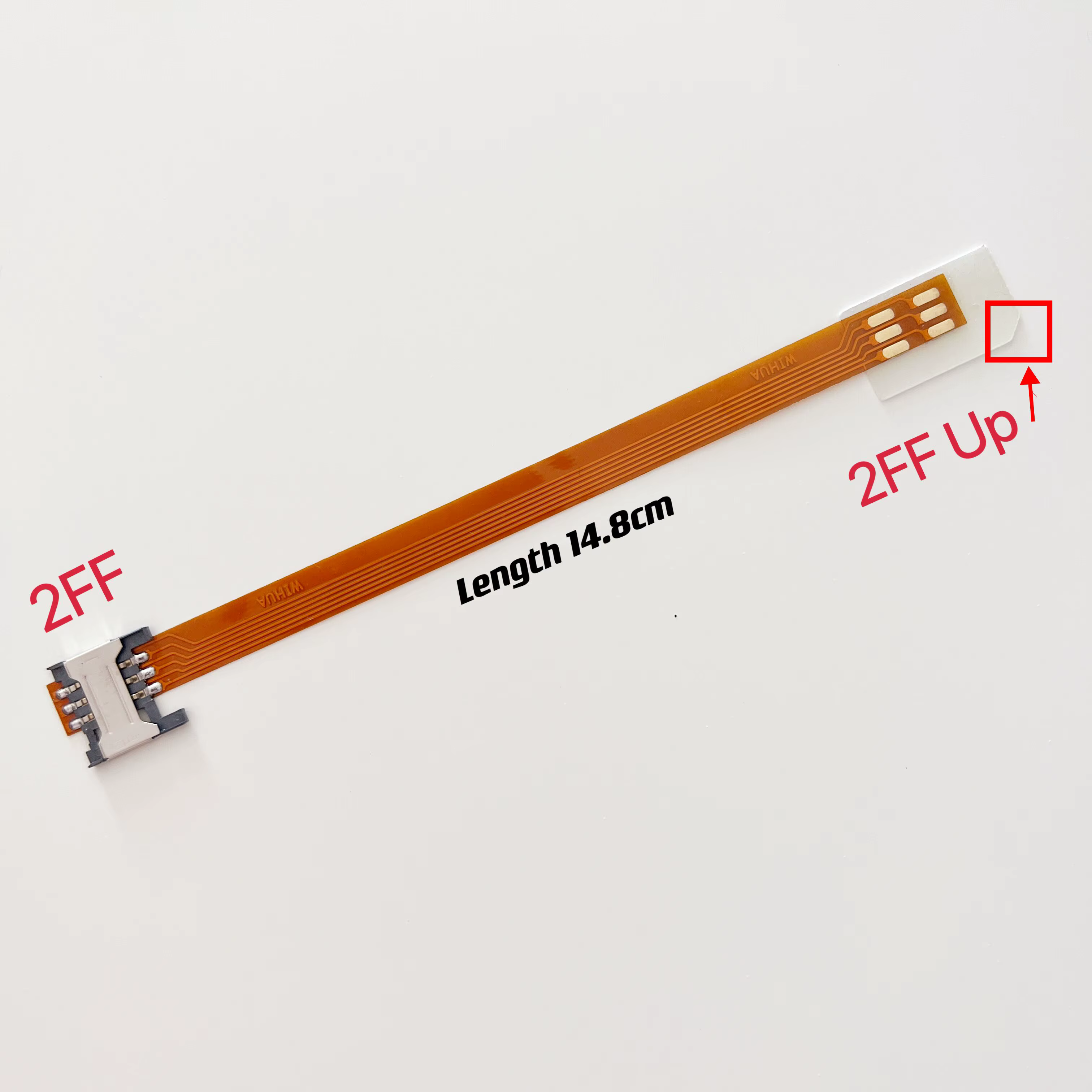 Convertisseur d'extension de carte SIM Standard 2FF vers carte Sim Standard 3FF Micro 2FF, Extension de câble souple, adaptateur 148mm