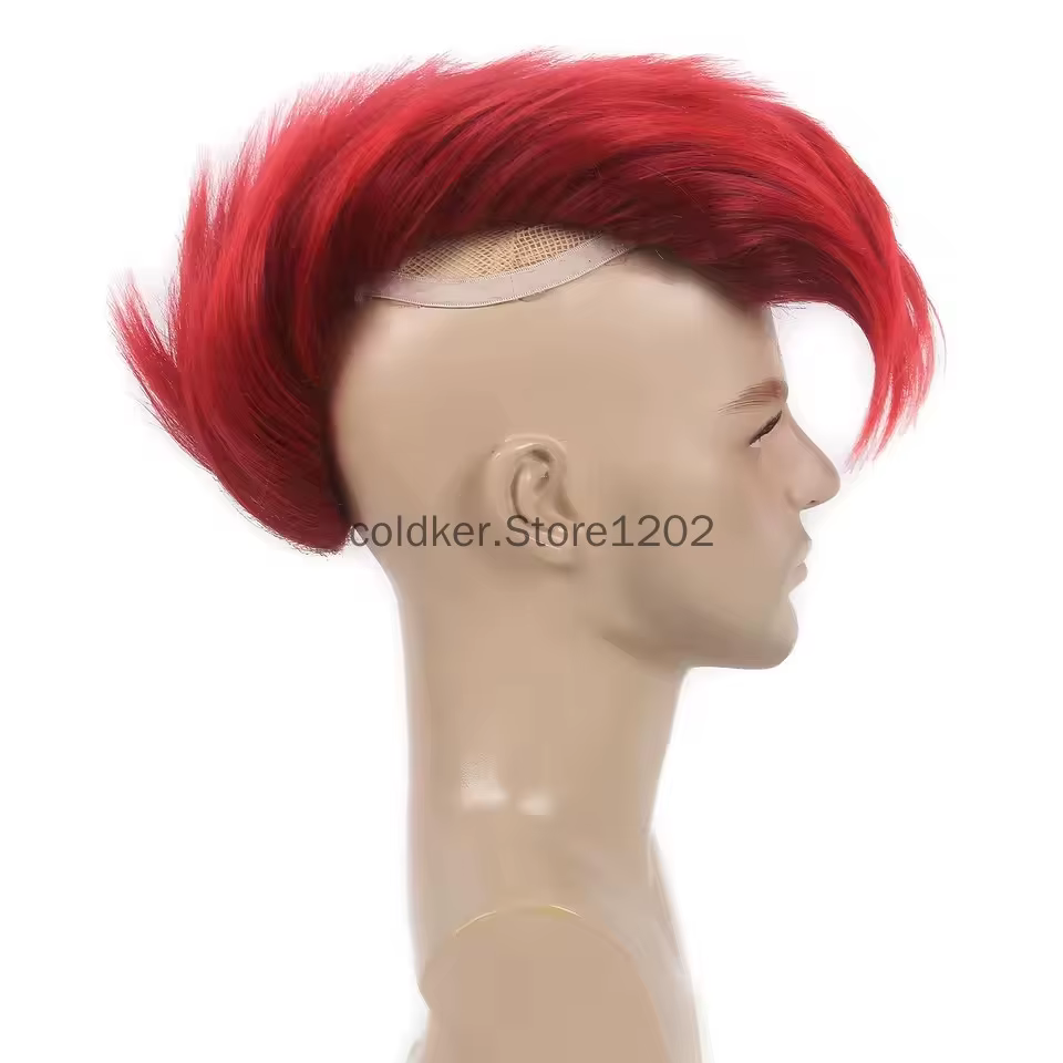 Perruque synthétique Punk Mohawk pour hommes