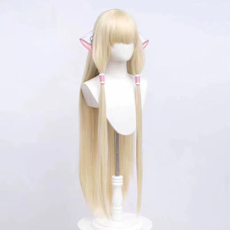 Chobits Cosplay perruque Chii Anime Coser synthétique longue perruque droite jolie fille haute qualité résistant à la chaleur fibre perruque Halloween fête
