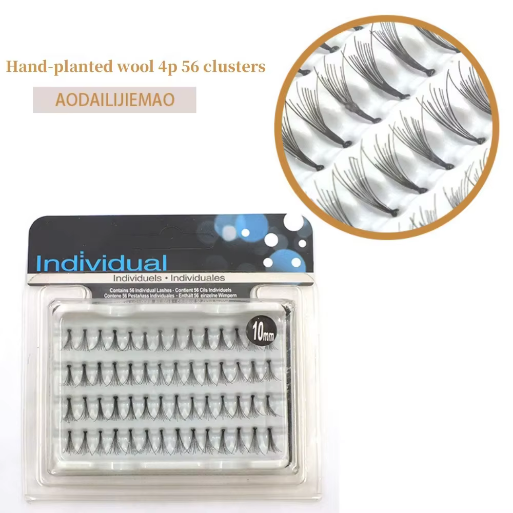 Extensions de cils individuels en touffes naturelles extraordinaires pour maquillage professionnel