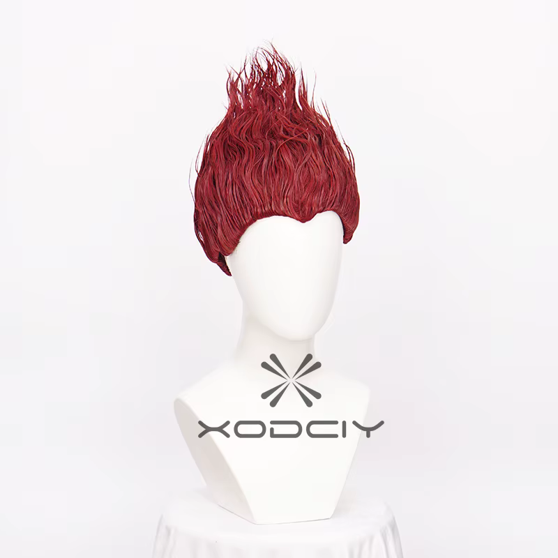 Perruque de Cosplay synthétique Orange