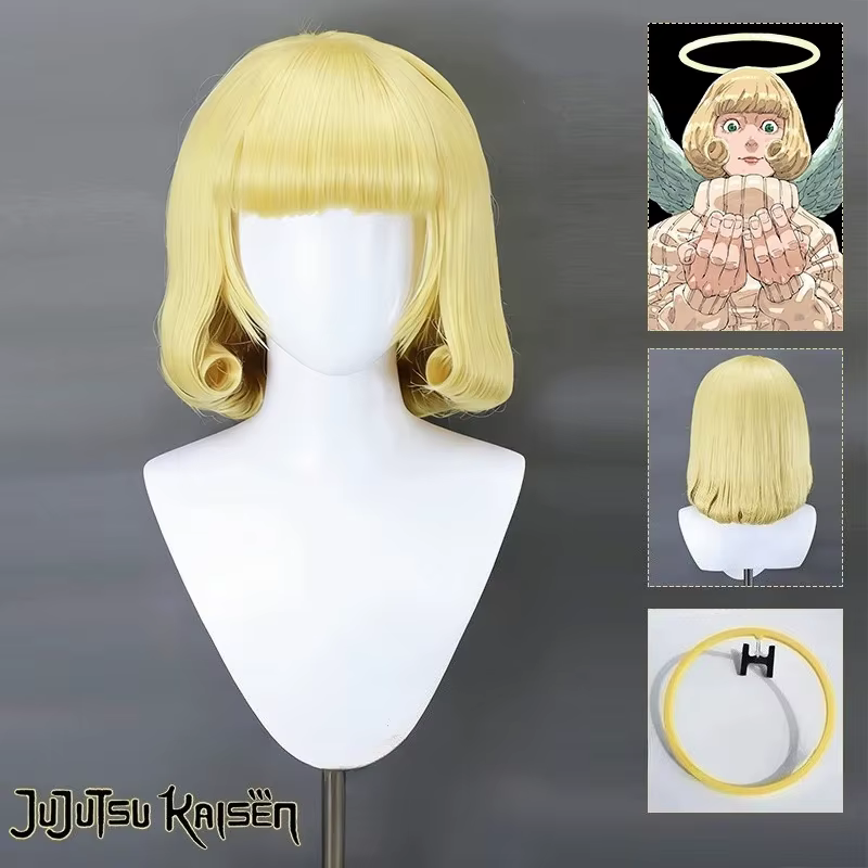 Perruque de Cosplay Anime Jujutsu Kaisen Hana Kurusu
