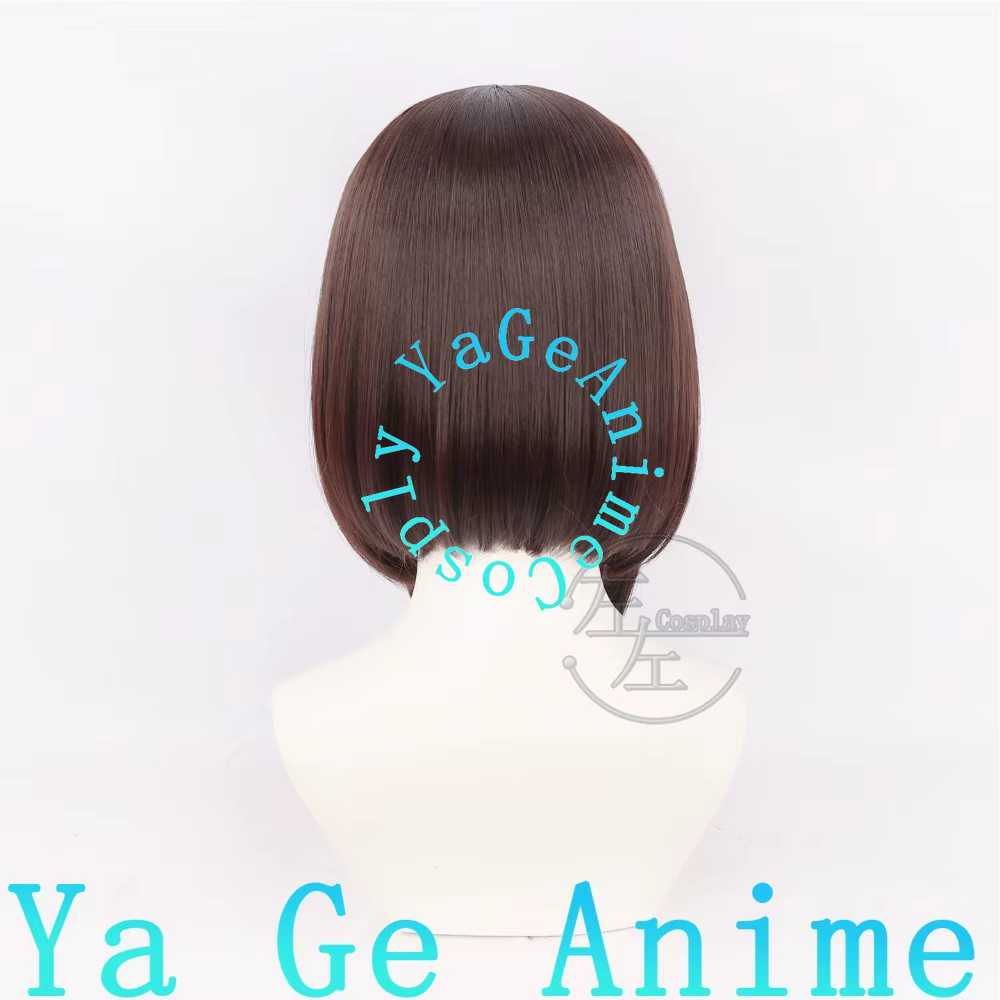 Pomni Cosplay Wig Bob avec dessus de tête réaliste pour Digital Circus